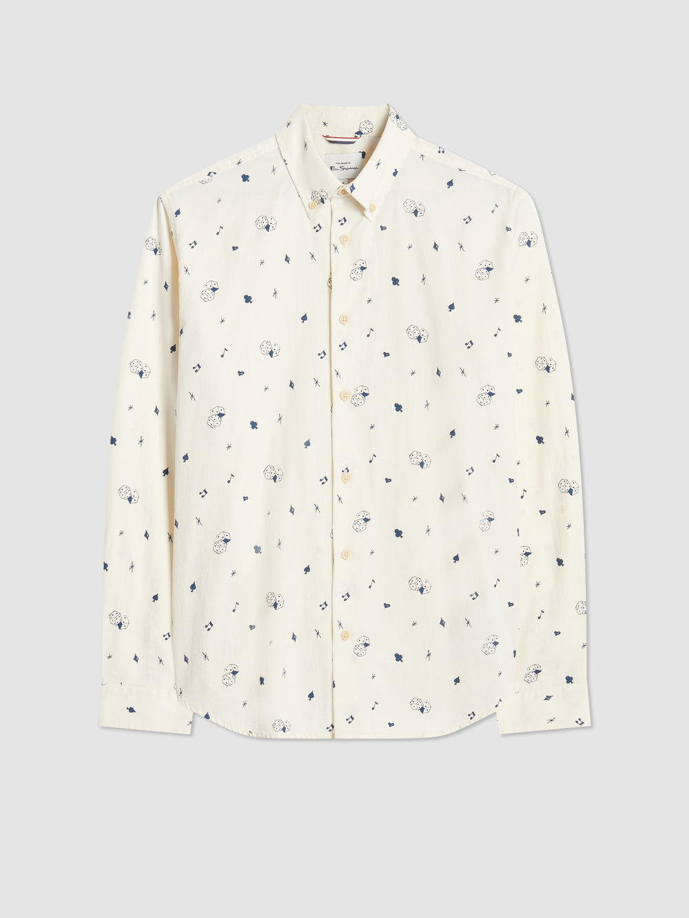 Chemises Ben Sherman Conversational Icon Blanche | GCB-17913959